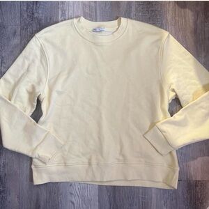 Zara Butter 🧈 Yellow Crew Neck Sweater